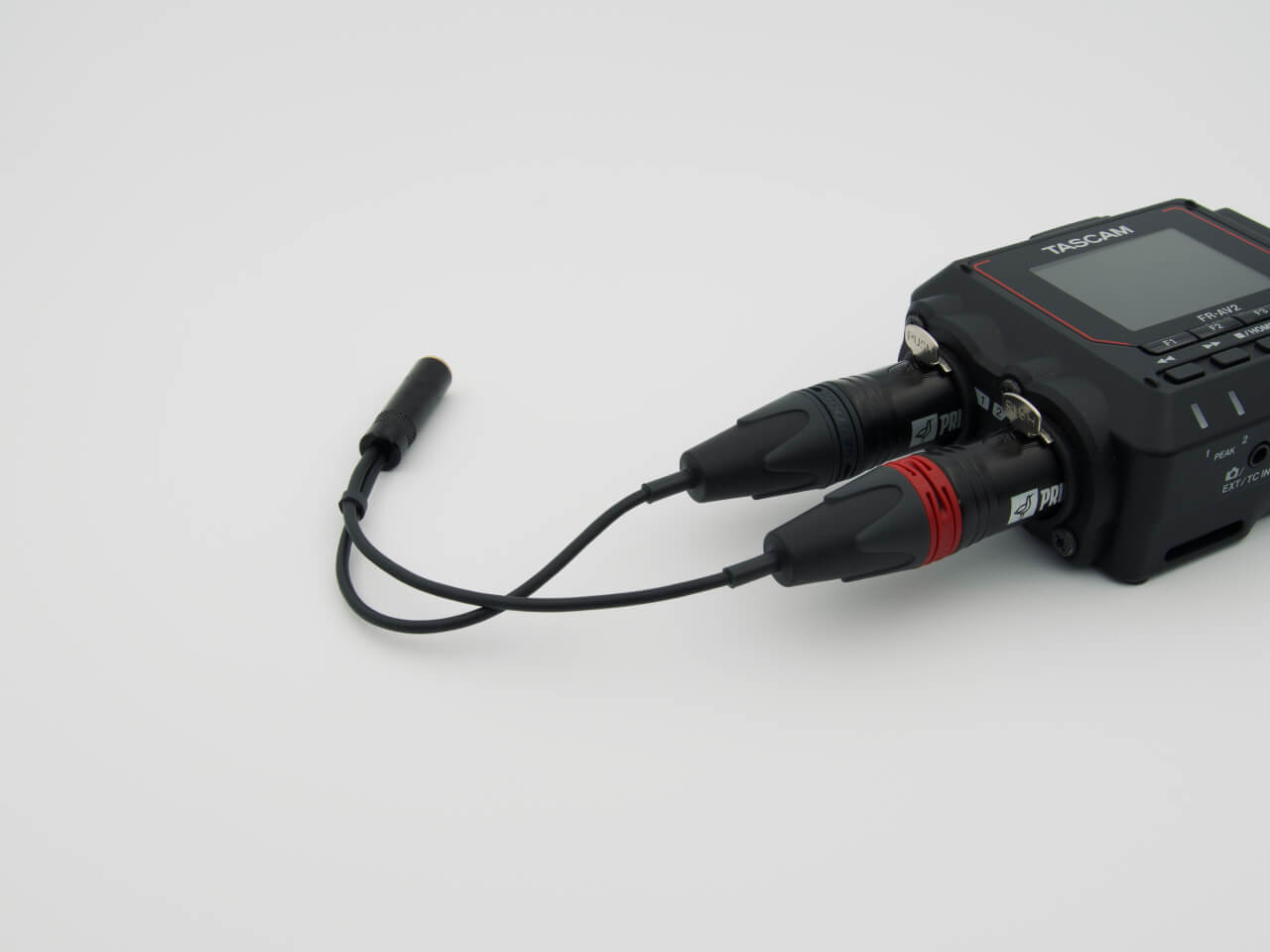 Prutka XLR na PiP adapter - spojen na snimač