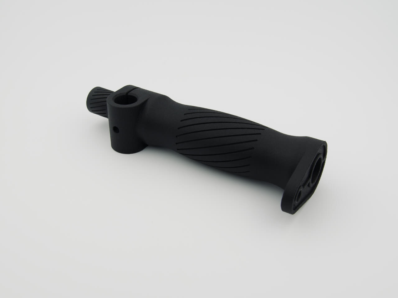 Microphone stereo bar handle - front view, different angle
