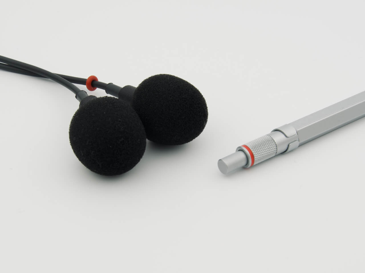 Prutka omnidirectional stereo XLR microphone - detailed view of the wind protection